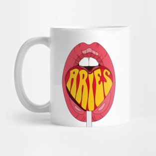 Aries Zodiace Sign Lolipop Mug